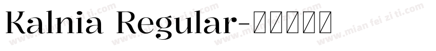 Kalnia Regular字体转换